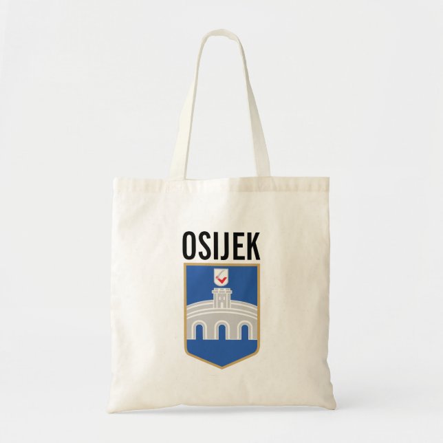Bolsa Tote Casaco de armas de Osijek, Croácia (Frente)