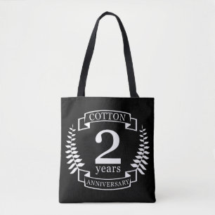 Bolsa Tote Casado de algodão 2 anos