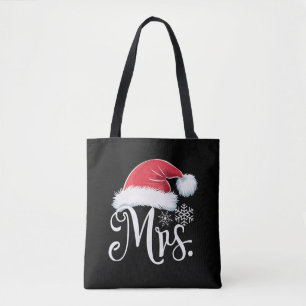 Bolsa Tote Casais da Sra. Claus Correspondendo aos Papais noe