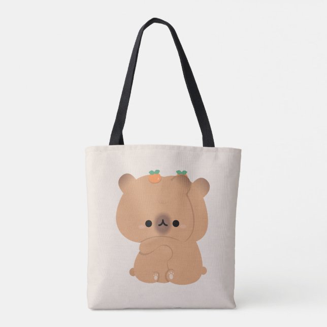 Bolsa Tote Casal Cute Capybara (Verso)