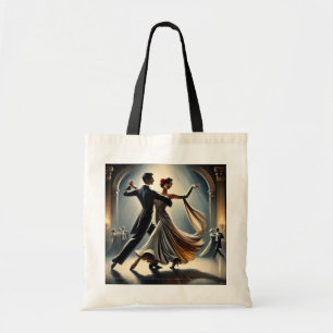 Bolsa Tote Casal de dança do salão Foxtrot