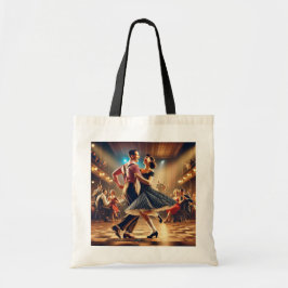 Bolsa Tote Casal de dança Lindy Salto Swing