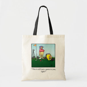 Bolsa Tote Casal de Golfe Engraçado, Humor Tote Bag