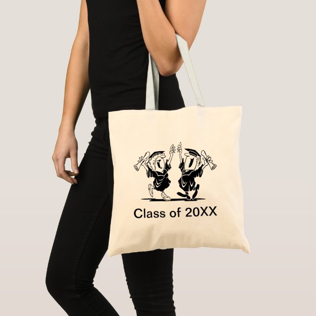 Bolsa Tote Casal de graduação ou Classe de Amigos de 20XX (Frente (produto))