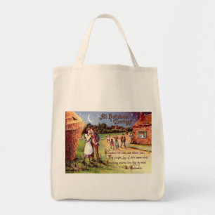 Bolsa Tote Casal de saudação Vintage All Halloween