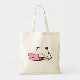 Bolsa Tote Casal Do Urso De Panda E Brownie