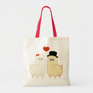 Bolsa Tote Casal extravagante bonito da alpaca