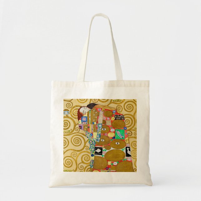 Bolsa Tote Casal Gustav Klimt Fulfillment Nouveau (Frente)
