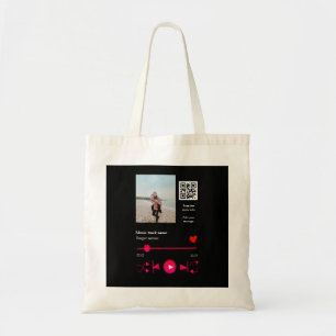 Bolsa Tote Casal personalizado do player de música