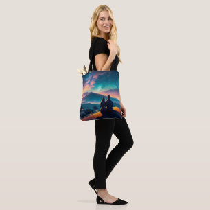 Bolsa Tote Casal Sentado No Telhado