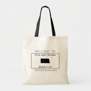 Bolsa Tote Casamento de Boas-vindas de convidados de Dakota d