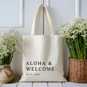 Bolsa Tote Casamento de Boas-vindas do Moderno Elegante Hawai