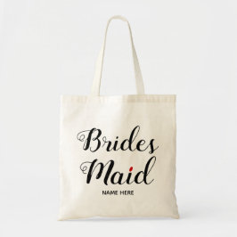 Bolsa Tote Casamento de caligrafia de Bridesmaid
