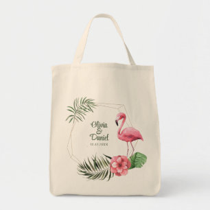 Bolsa Tote Casamento de Casais Tropical Flamingo