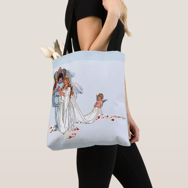 Bolsa Tote casamento de conto de fadas (Close Up)