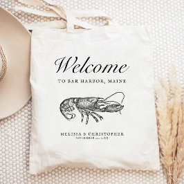 Bolsa Tote Casamento de Destino Bem-vindo Lagosta