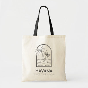 Bolsa Tote Casamento de Destino no Final de Semana de Havana