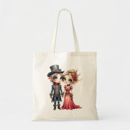 Bolsa Tote Casamento de Elfo Steampunk Caprichoso 