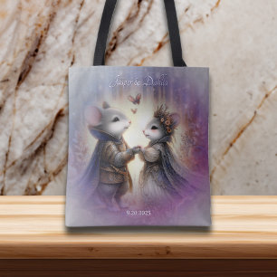 Bolsa Tote Casamento de Fantasia Florestal de Fairytale Renas