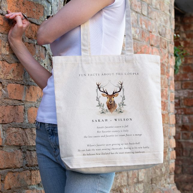 Bolsa Tote Casamento De Fatos De Fatos De Fatos De Dusky Deer (Criador carregado)