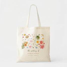 Bolsa Tote Casamento de Flores Tropicais De Mão Desenhada