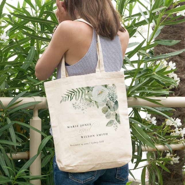 Bolsa Tote Casamento de Foliage Fern Eucalyptus Greenery (Criador carregado)