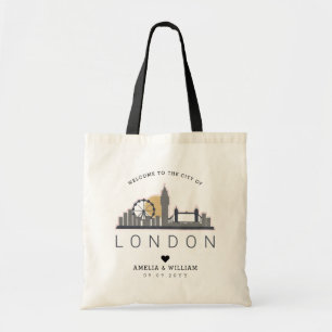 Bolsa Tote Casamento de Londres Linha Skyline Estilizada