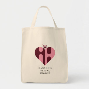 Bolsa Tote Casamento de Luxo Romântico HH Monograma