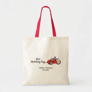 Bolsa Tote Casamento de Moto e Carro Lateral