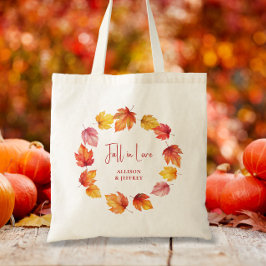 Bolsa Tote Casamento de Outono Bem-vindo ao Amor de Outono