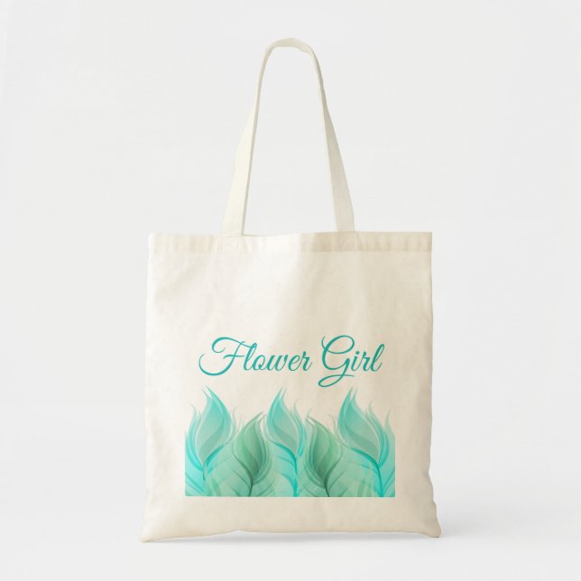 Bolsa Tote Casamento de Rapariga de Penas de Aquarela (Frente)