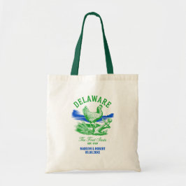 Bolsa Tote Casamento em Delaware Boas-vindas aos Convidados, 