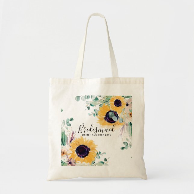Bolsa Tote Casamento Eucalyptus Greenery (Frente)