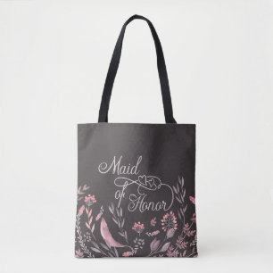 Bolsa Tote Casamento floral da "madrinha de casamento"