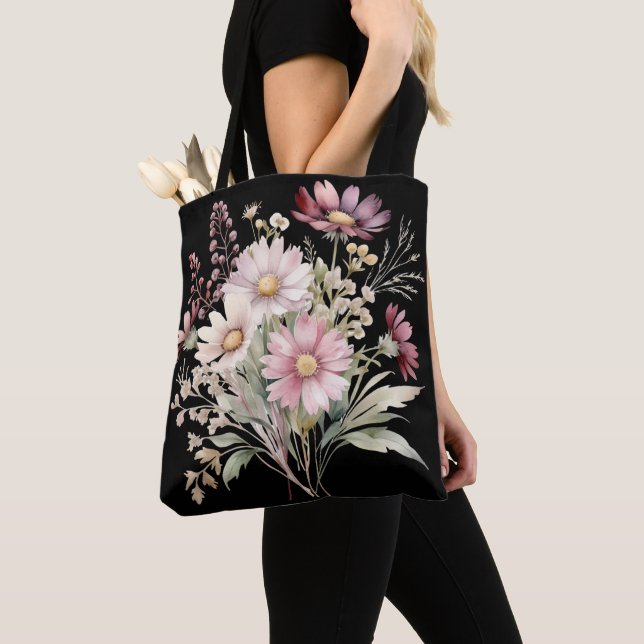Bolsa Tote Casamento Floral de Primavera (Close Up)