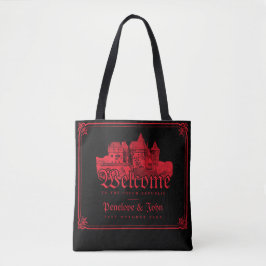 Bolsa Tote Casamento Fronteira do Castelo Vampírico Gótico Pr