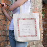 Bolsa Tote Casamento Mínimo Moderno da Tipografia Paisley Blu<br><div class="desc">Se precisar de mais alguma personalização,  por favor,  sinta-se à vontade para me enviar uma mensagem em yellowfebstudio@gmail.com.</div>