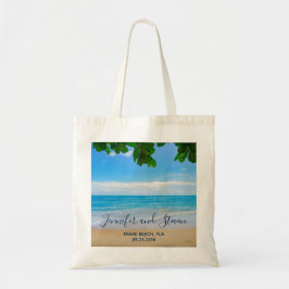 Bolsa Tote Casamento na Ilha Tropical Beach Vacing Island