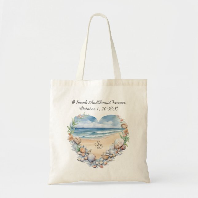 Bolsa Tote Casamento na Praia Azul (Frente)