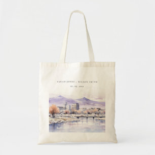 Bolsa Tote Casamento Paisagem Aquarela em Boise, Idaho