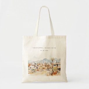 Bolsa Tote Casamento Paisagem Aquarela em Tucson, Arizona
