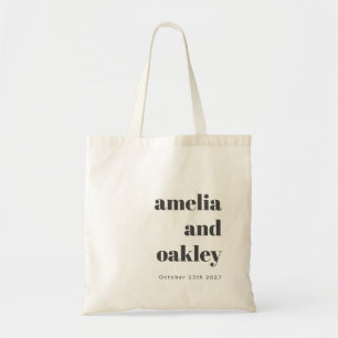 Bolsa Tote Casamento Personalizado De Retrô Branco Negro Mini