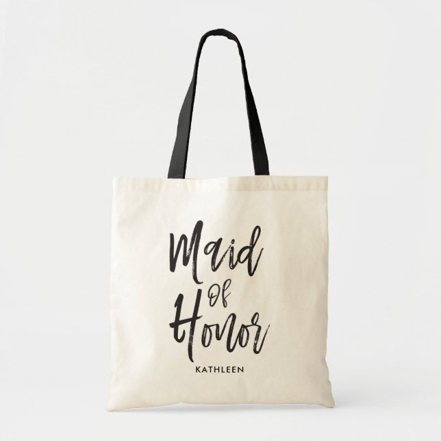 Bolsa Tote Casamento personalizado estilo do roteiro da (Frente)