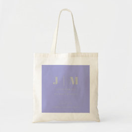 Bolsa Tote Casamento Quadrado Simples Prata Lavanda Minimalis