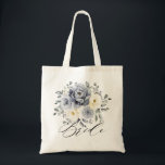 Bolsa Tote Casamento Russo De Inverno Da Cinza De Prata De Iv<br><div class="desc">A noiva de casamento no inverno floral elegante apresenta cinzas elegantes,  marfim e buquê de flor de cor aquática prateada verde-abarrotado. Entre em contato comigo para obter ajuda sobre a personalização ou se você precisar de outro produto com este design.</div>