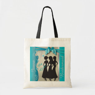 Bolsa Tote casamento vintage Design Classy Azul-turquesa