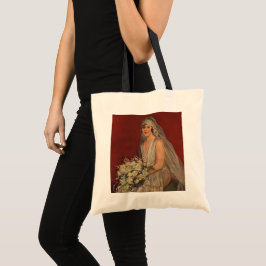 Bolsa Tote Casamento vintage, Retrato de Noiva Vitoriana