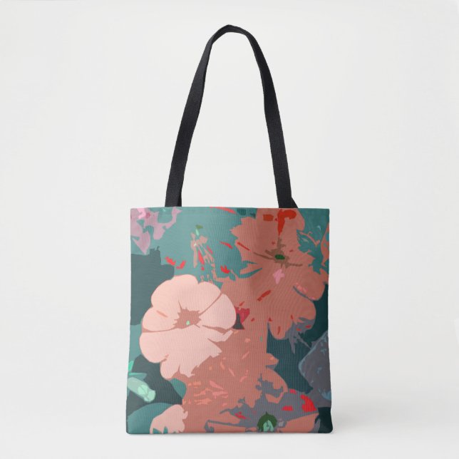 Bolsa Tote Casamentos Florais Bridesmaid Gift Favor (Frente)