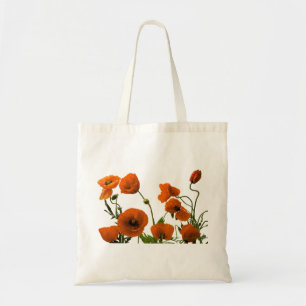 Bolsa Tote Casamentos Florais com Flores de Poppy Bridesmaid