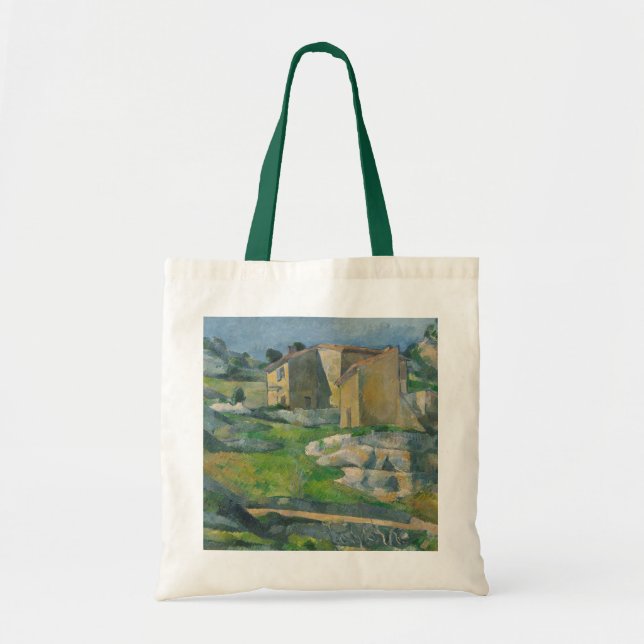 Bolsa Tote Casas de Paul Cezanne | no Provence: O Riaux V (Frente)